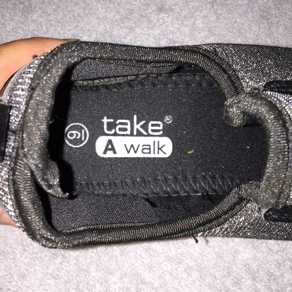 🚫SOLD🚫 Take A Walk Silver Glitter Sneakers - Picture 4 of 5